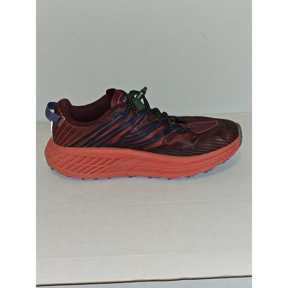 Hoka One One Womens Speedgoat 4 1106527 CHRRD Red Running Sneakers Size 8.5 - Picture 4 of 10